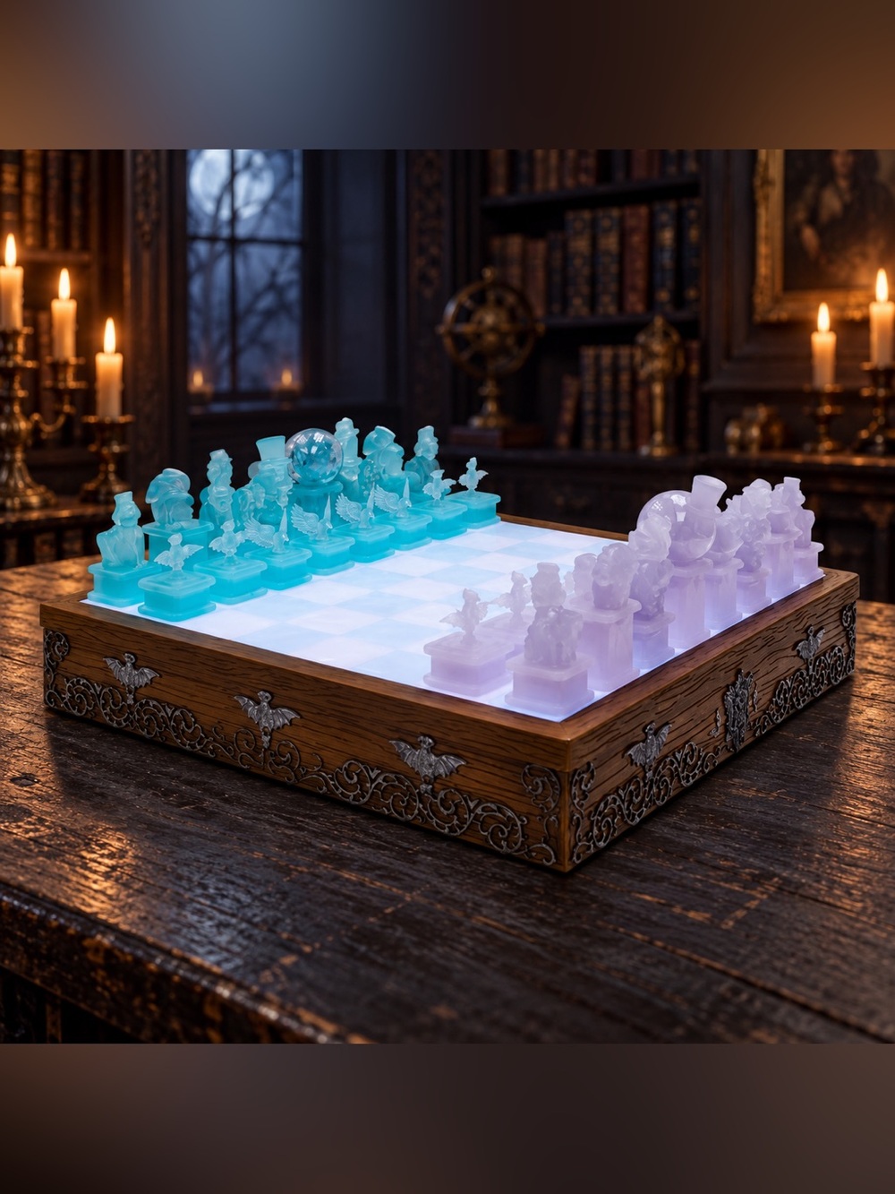 Disney The Haunted Mansion Light-Up Chess Set